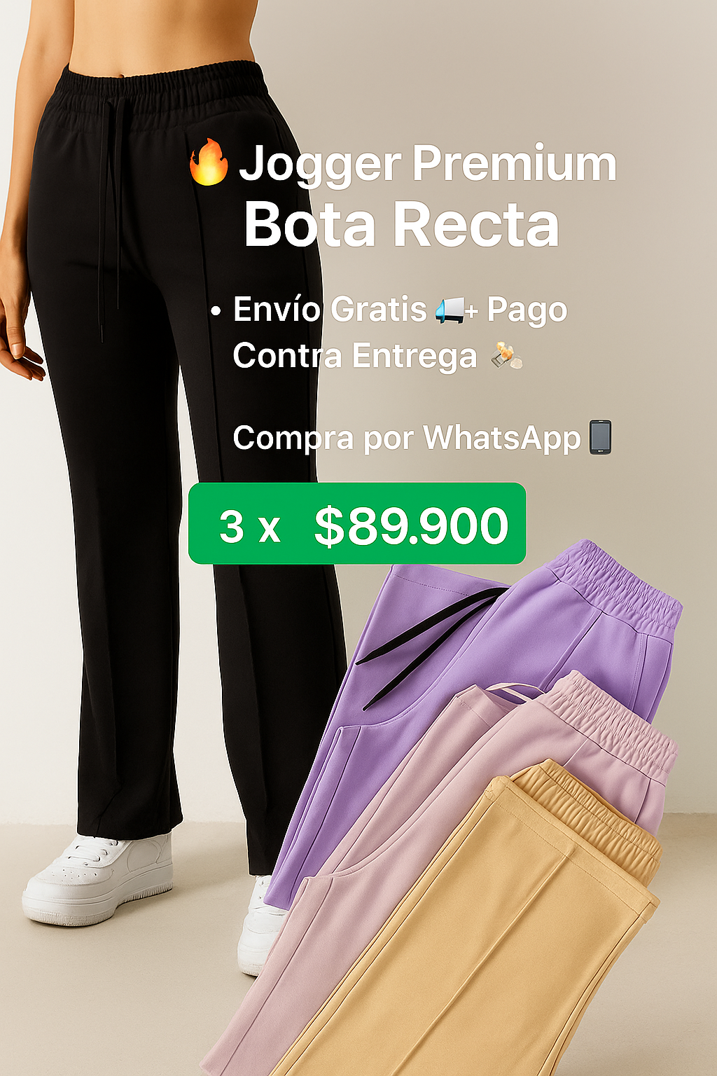 JOGGER PREMIUM BOTA RECTA